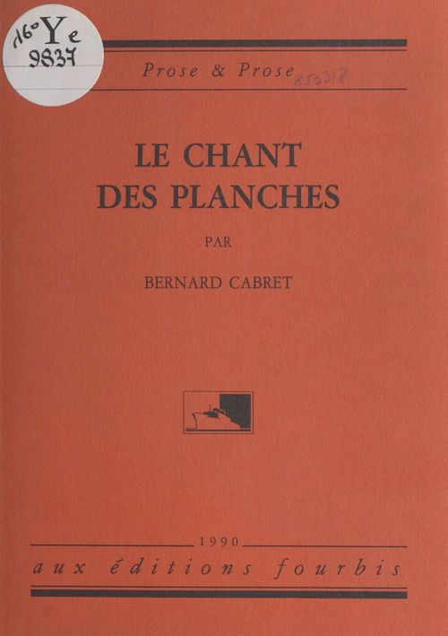 Couverture ebook de Le chant des planches, de Cabret B