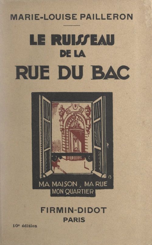 ebook cover of Le ruisseau de la rue du Bac, by Marie-Louise Pailleron