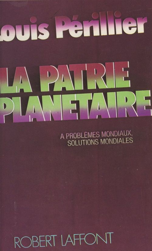 Couverture ebook de La patrie planétaire, de Louis Perillier