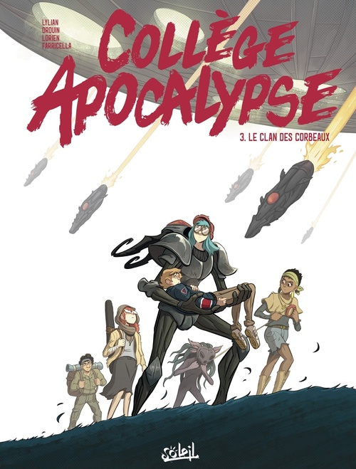 Couverture ebook de Collège Apocalypse T03 - Le Clan des corbeaux, de Lylian