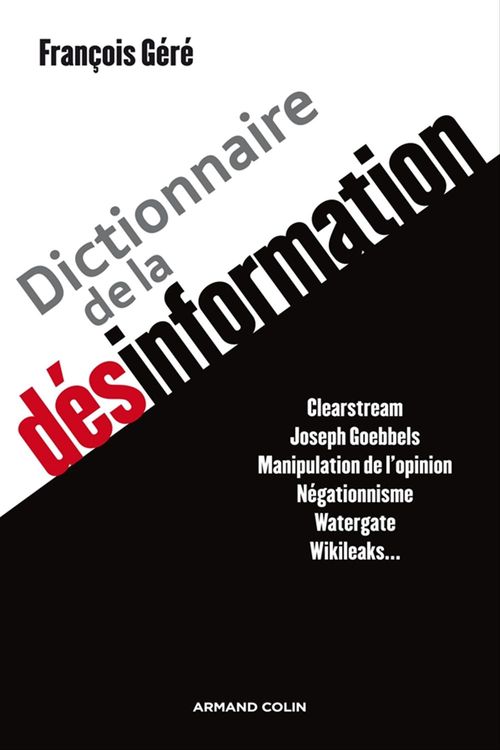 ebook cover of Dictionnaire de la désinformation, by François Géré