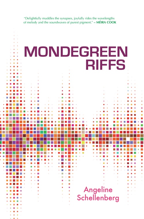 Couverture ebook de Mondegreen Riffs, de Angeline Schellenberg