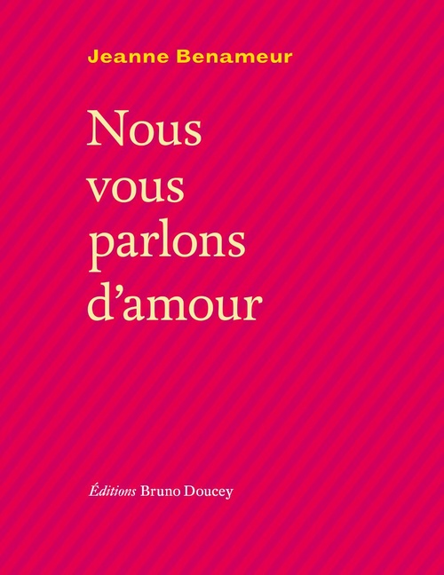 ebook cover of Nous vous parlons d'amour, by Jeanne BENAMEUR
