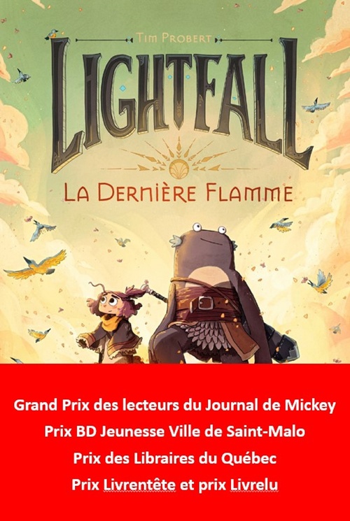 Couverture ebook de Lightfall (Tome 1) - La dernière flamme, de Tim Probert