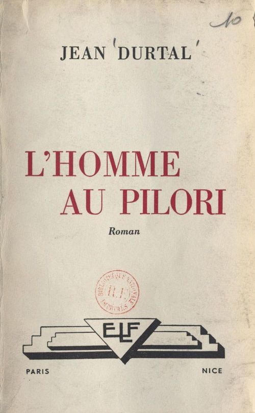 Couverture ebook de L'homme au pilori, de Jean Durtal