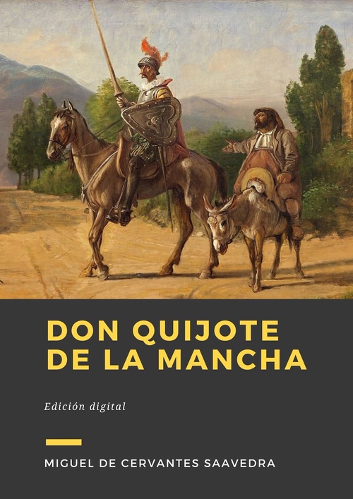 ebook cover of Don Quijote de la Mancha, by Miguel De Cervantes Saavedra