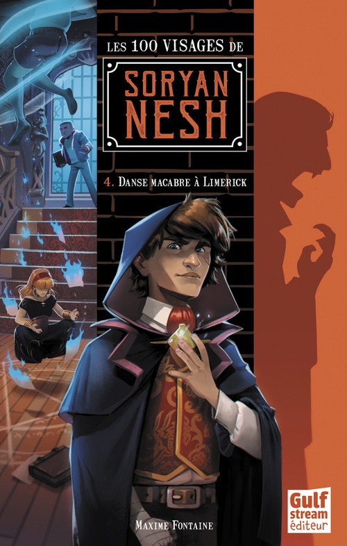 Couverture ebook de Les 100 Visages de Soryan Nesh - tome 4 Danse macabre à Limerick, de Maxime Fontaine