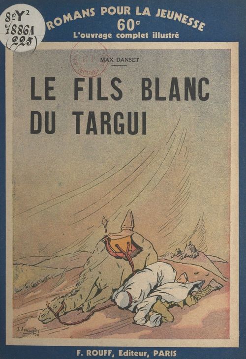 Couverture ebook de Le fils blanc du Targui, de Max Danset