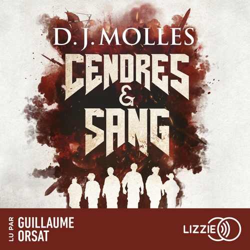 audiobook cover of Cendres et sang, by D.J. Molles