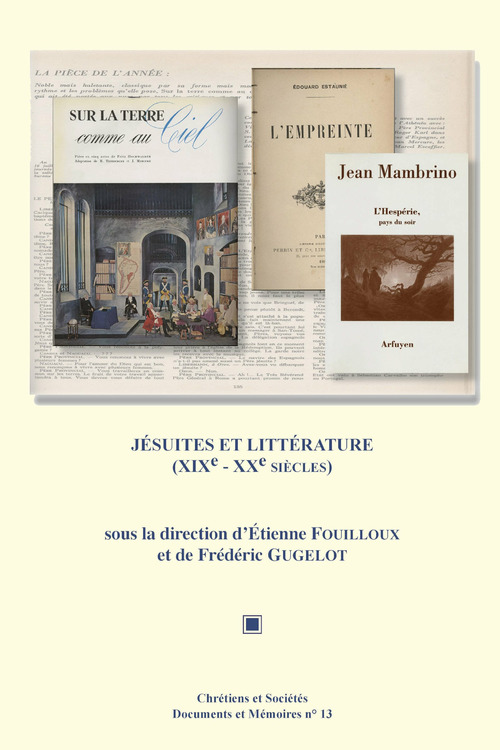 Couverture ebook de Jésuites et littérature (xixe-xxe siècles), de