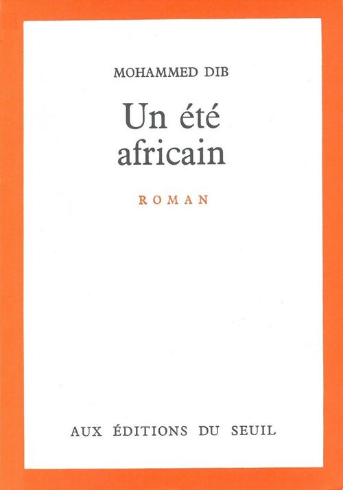 ebook cover of Un été africain, by Dib Mohammed