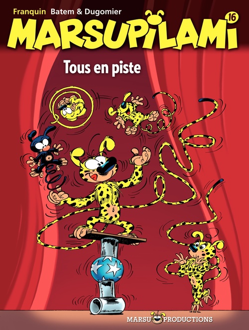ebook cover of Marsupilami - tome 16 - Tous en piste, by Batem, Vincent Dugomier, André Franquin