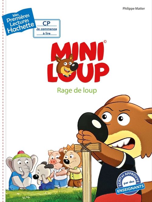 Couverture ebook de Premières lectures CP2 Mini-Loup - Rage de loup, de Philippe Matter