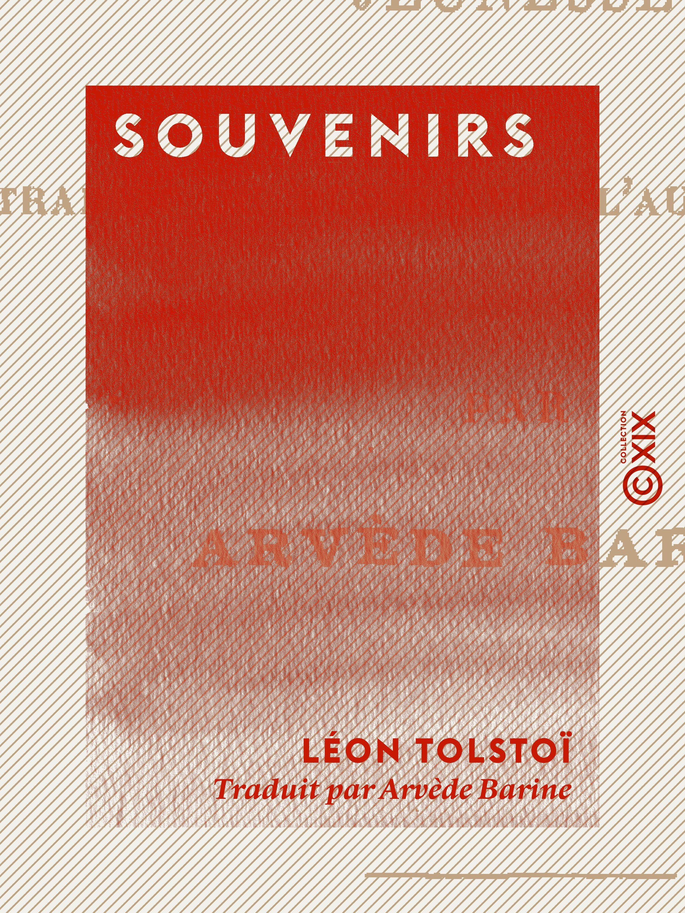 ebook cover of Souvenirs, by Leon Tolstoi