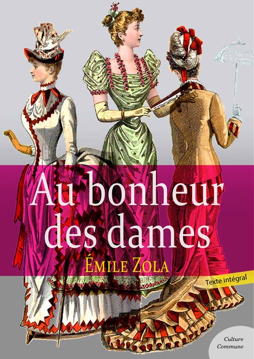 Couverture ebook de Au bonheur des dames, de Emile Zola