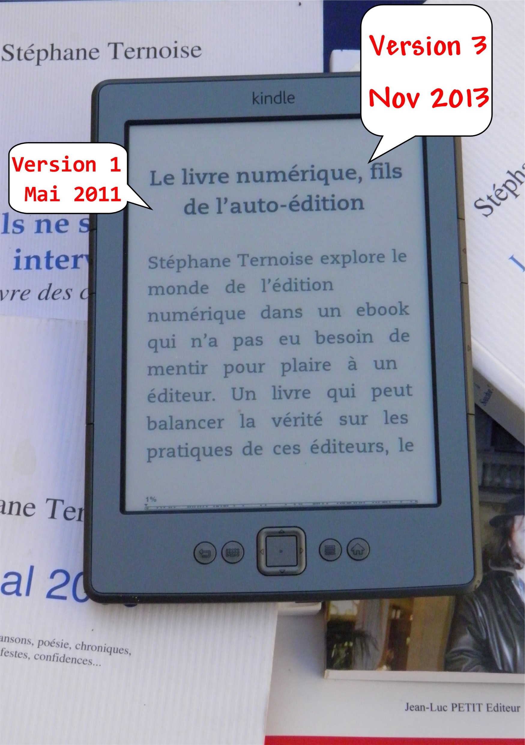 Couverture ebook de Le livre numérique, fils de l´auto-édition, de Stéphane Ternoise