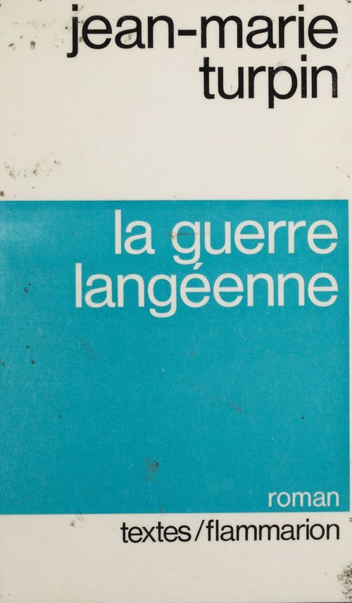 ebook cover of La guerre langéenne, by Jean-Marie Turpin