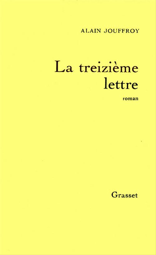 Couverture ebook de La treizième lettre, de Alain Jouffroy