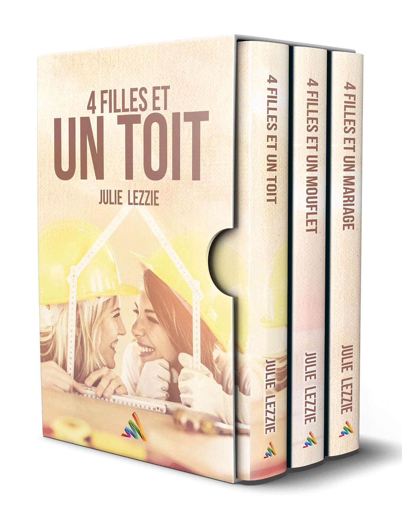 ebook cover of Quatre filles... L'intégrale de la trilogie | Roman lesbien, livre lesbien, by Julie Lezzie