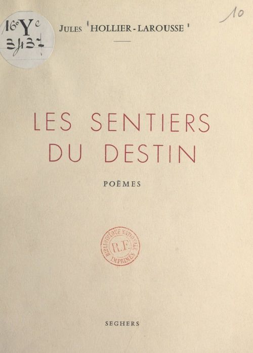 Couverture ebook de Les sentiers du destin, de Jules Hollier-Larousse