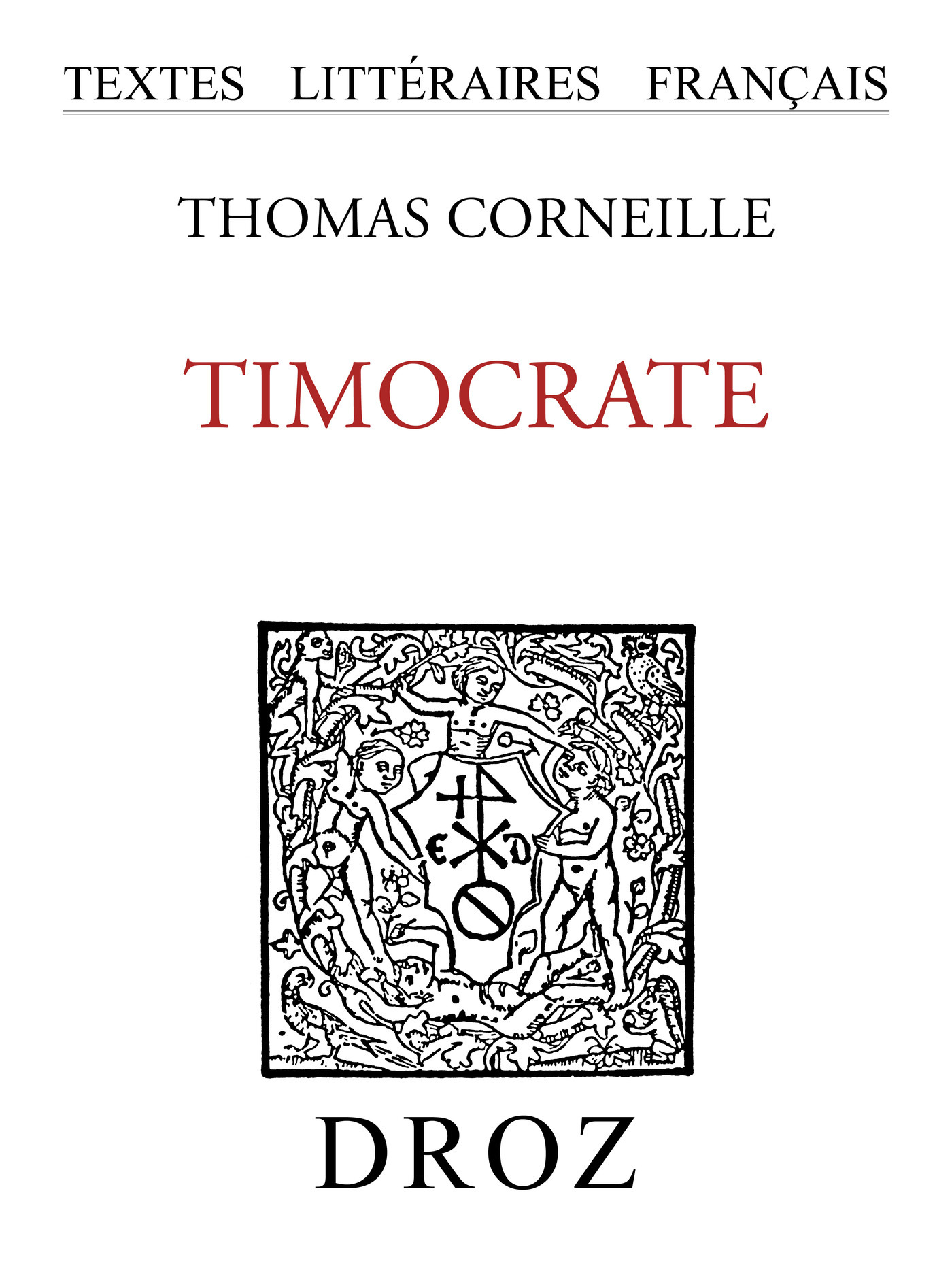 ebook cover of Timocrate, by Thomas Corneille