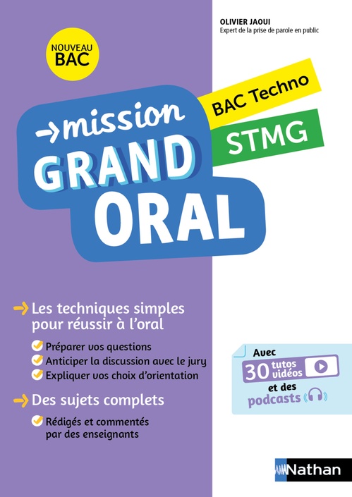 ebook cover of Mission Grand oral - STMG, by Arnaud Ceccarelli, Nicolas Coppens, Olivier Jaoui