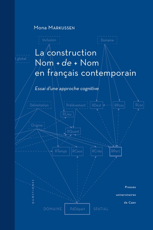 Couverture ebook de La construction Nom + de + Nom en français contemporain, de Mona Markussen
