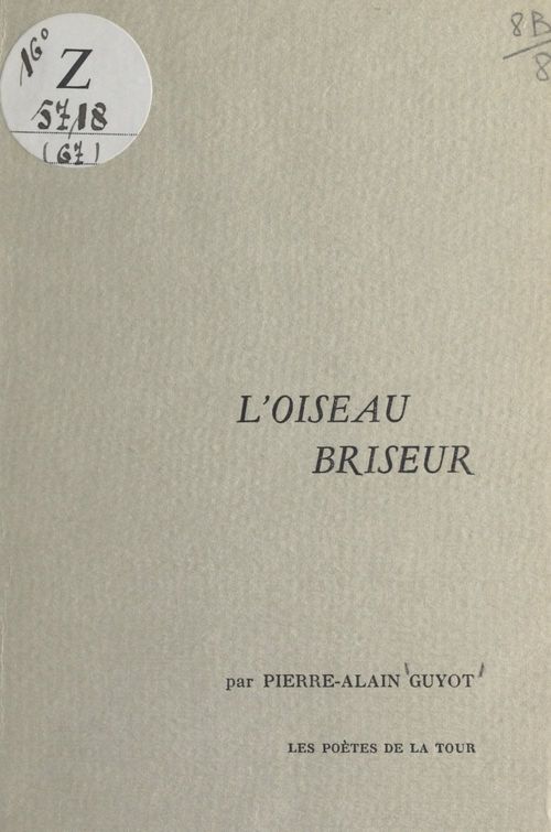 ebook cover of L'oiseau briseur, by Pierre-Alain Guyot