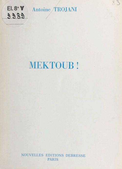 Couverture ebook de Mektoub !, de Antoine Trojani