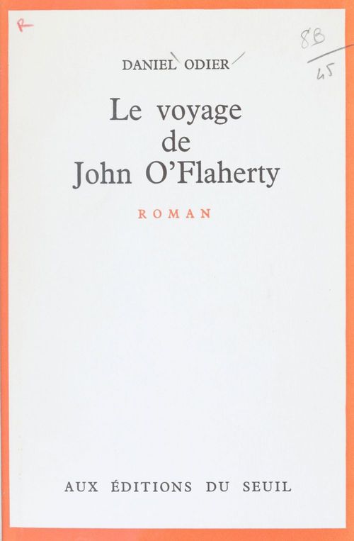 ebook cover of Le voyage de John O'Flaherty, by Daniel Odier