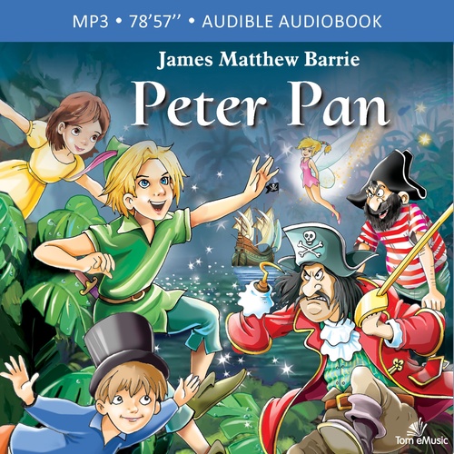 Couverture audiobook de Peter Pan, de James Matthew Barrie