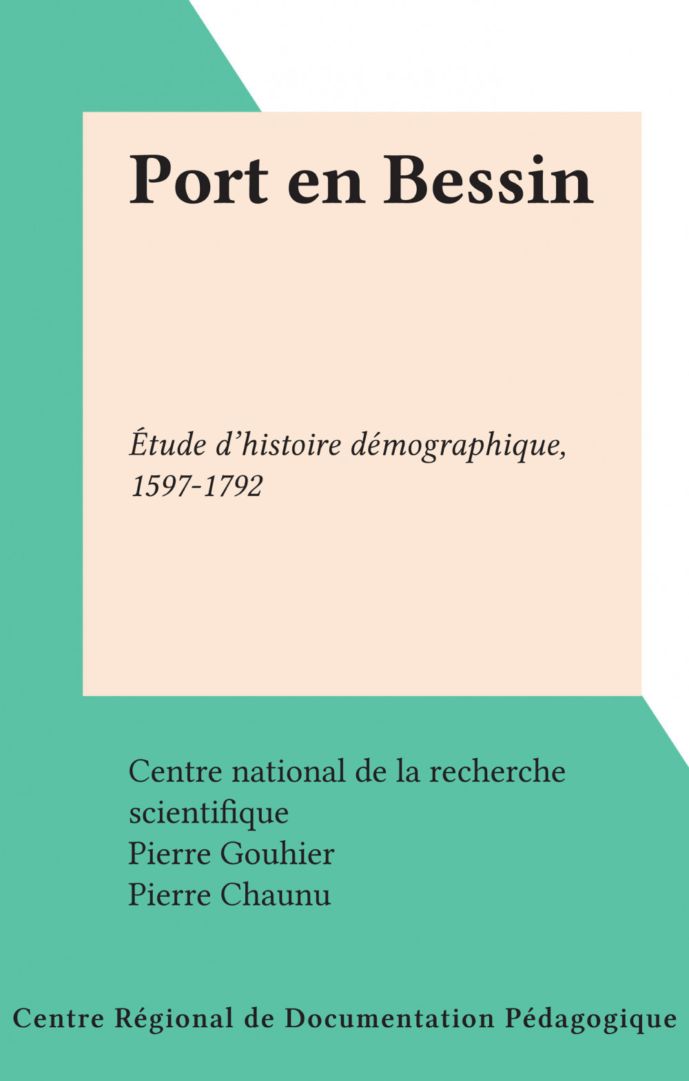 Couverture ebook de Port en Bessin, de Pierre Gouhier