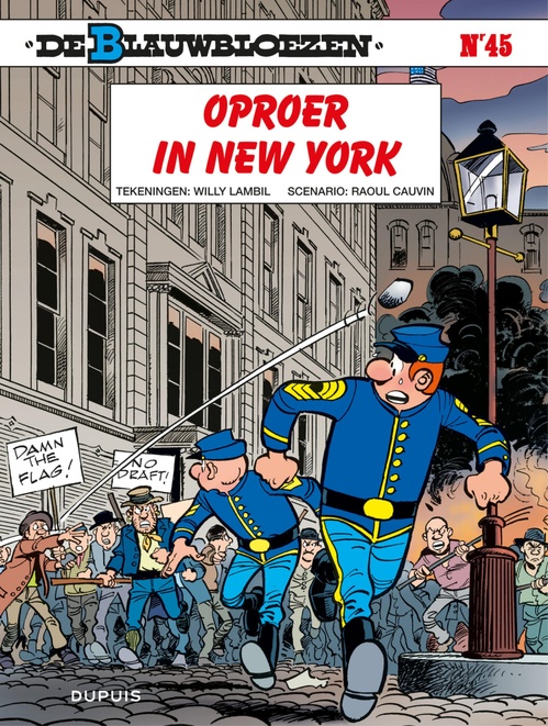 Couverture ebook de Oproer in New York, de Raoul Cauvin, Willy Lambil