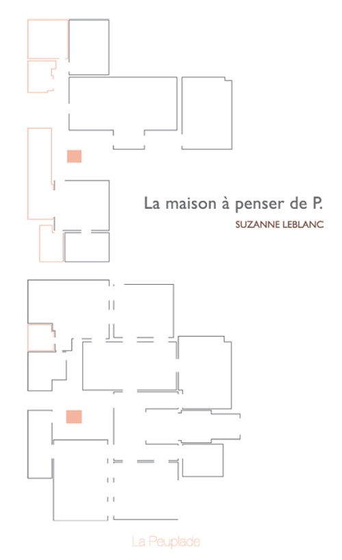 Couverture ebook de La maison à penser de P., de Suzanne Leblanc