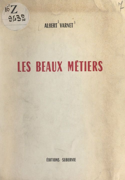 ebook cover of Les beaux métiers, by Albert Varnet