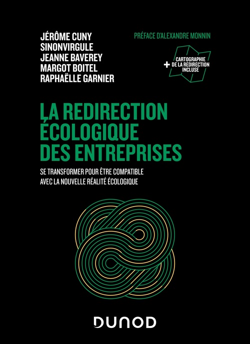 ebook cover of La redirection écologique des entreprises, by Margot Boitel, Raphaëlle Garnier, Jérôme Cuny, Sinonvirgule, Jeanne Baverey