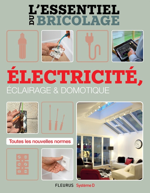 Couverture ebook de Électricité, Éclairage et Domotique (L'essentiel du bricolage), de Bruno Guillou, Francois Roebben, Nicolas Sallavuard, Nicolas Vidal