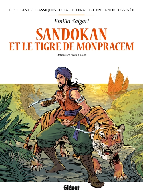 Couverture ebook de Sandokan en BD, de Stefano Enna, Nico Tamburo