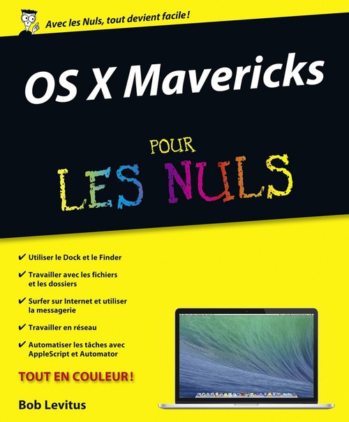 ebook cover of OS X Mavericks Pour les Nuls, by Bob LeVitus
