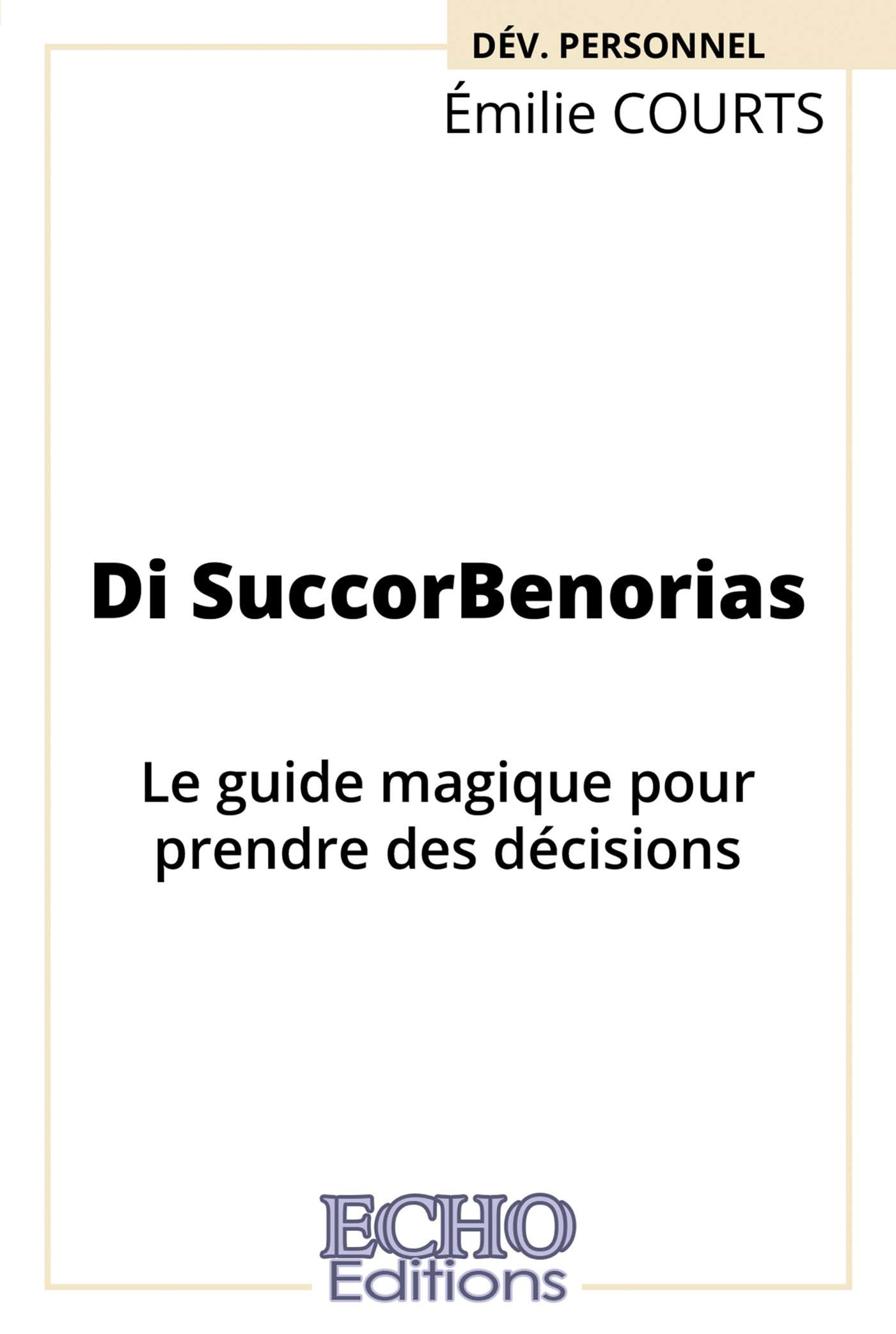 Couverture ebook de Di SuccorBenorias, de Emilie Courts