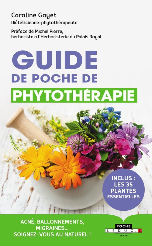 Couverture ebook de Guide de poche de phytothérapie, de Caroline Gayet