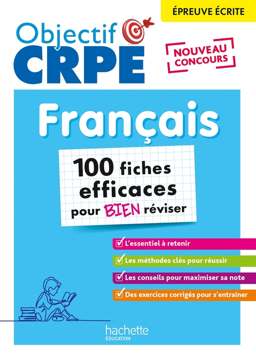ebook cover of Objectif CRPE 2026 -Français- 100 fiches efficaces pour bien réviser -épreuve écrite d'admissibilité, by Elise Hennion-Brung, Pascale Lopez