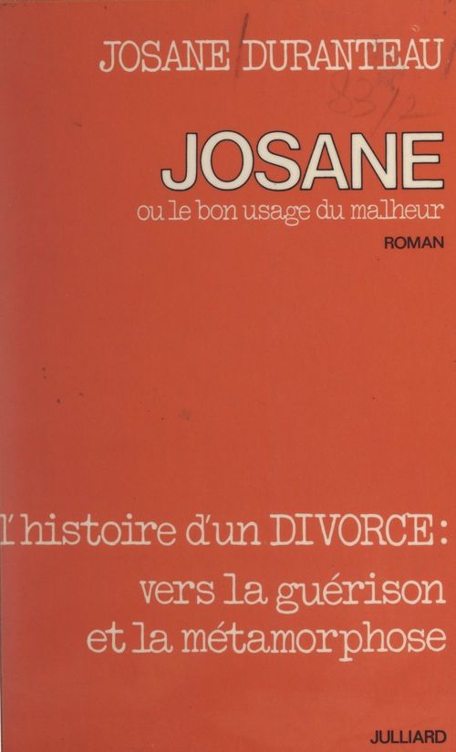 Couverture ebook de Josane, de Josane Duranteau