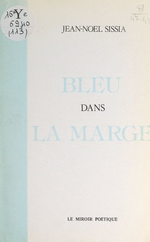 Couverture ebook de Bleu dans la marge, de Jean-Noel Sissia