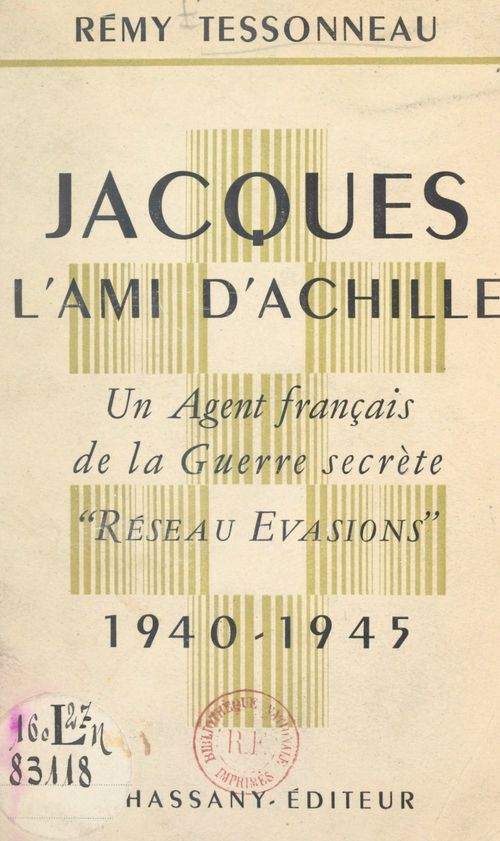 ebook cover of Jacques, l'ami d'Achille, by Rémy Tessonneau