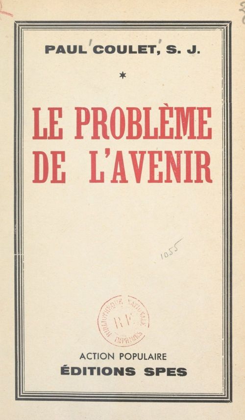 ebook cover of Le problème de l'avenir, by Paul Coulet