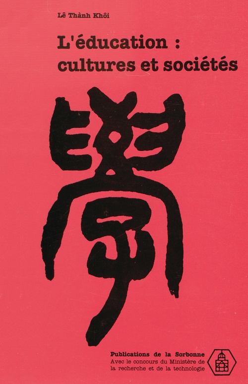 Couverture ebook de L´éducation : cultures et sociétés, de Khôi Lê thânh