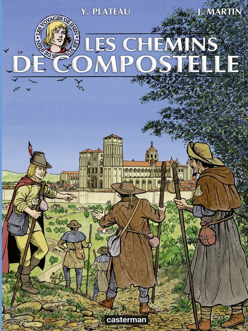 Couverture ebook de Les voyages de Jhen - Sur les chemins de Compostelle, de Jacques Martin, Arnaud Delacroix