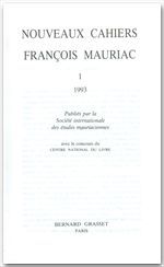 Couverture ebook de Nouveaux cahiers François Mauriac n°01, de François Mauriac