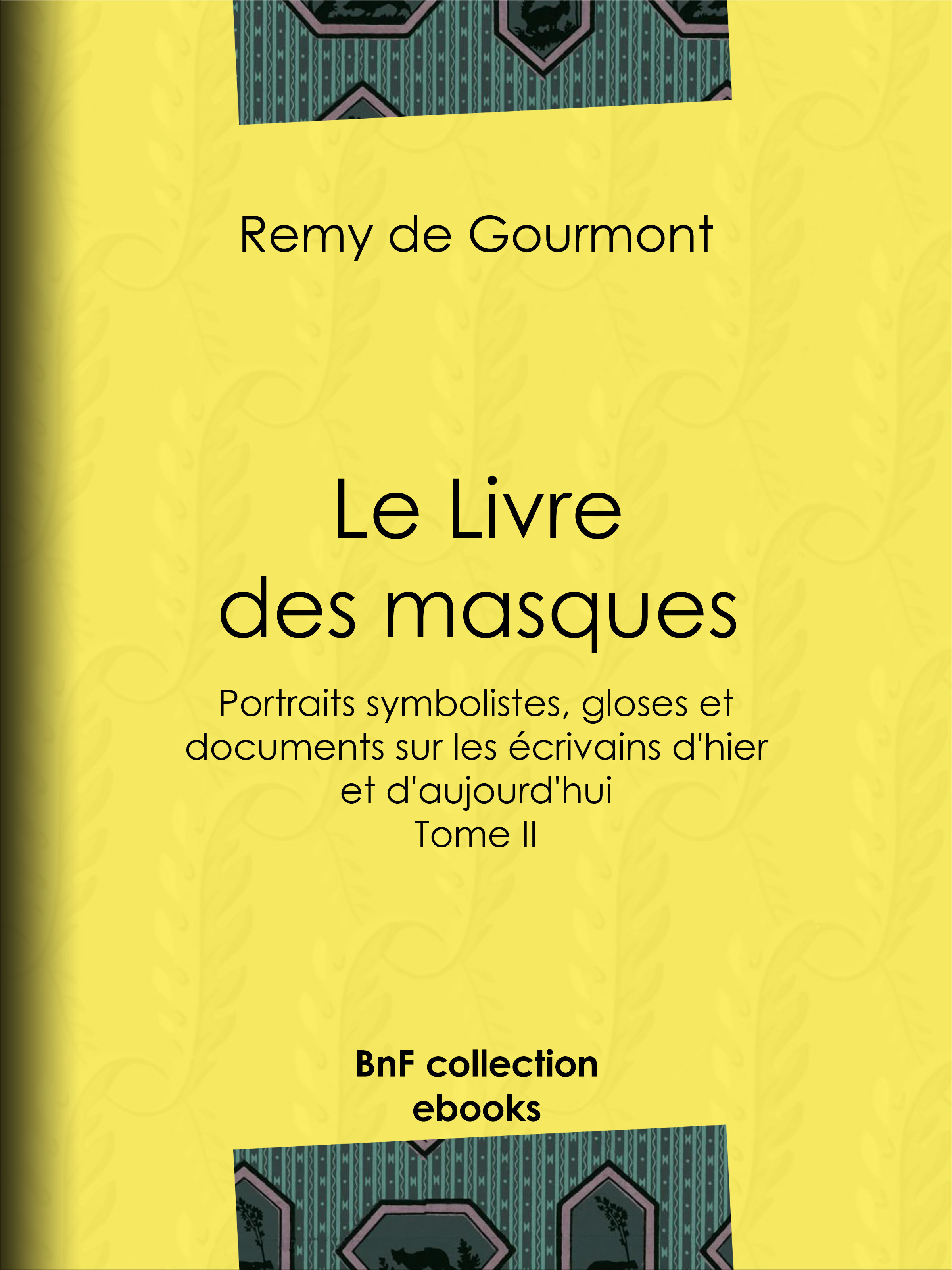 ebook cover of Le Livre des masques, by Félix Vallotton, Rémy de Gourmont